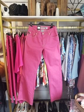 Parasuco Bright Pink Flare Jeans